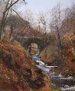Atkinson Grimshaw Ghyll Beck Barden Yorkshire Early Spring oil painting picture wholesale